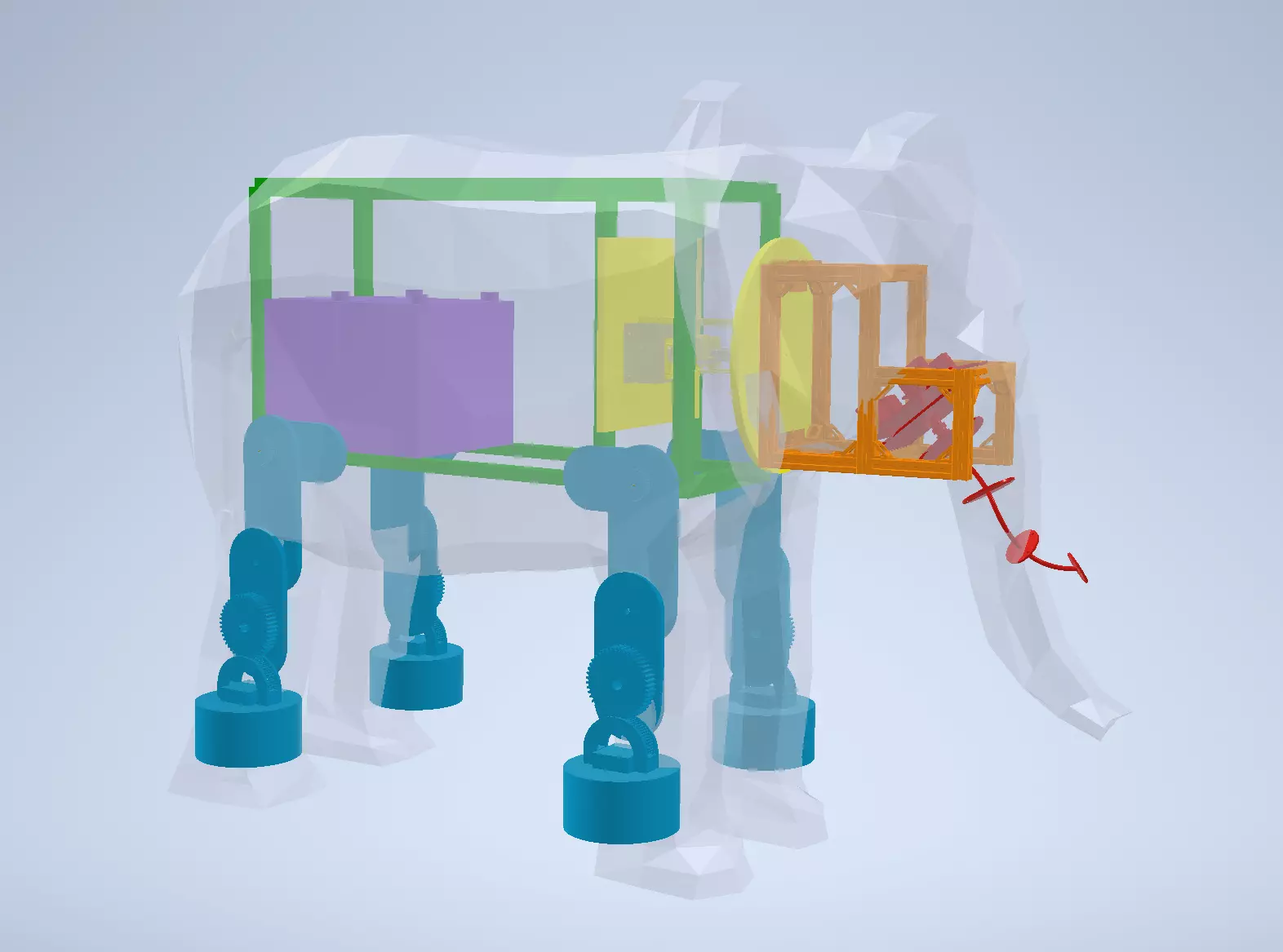 Animatronic Elephant Calf
